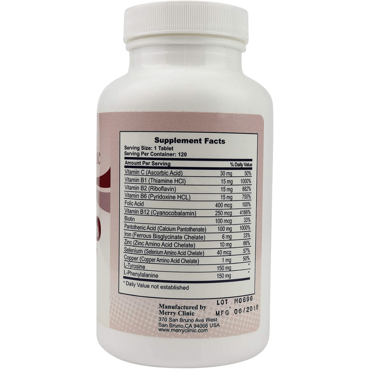 Merry Clinic Viti-Nutrients - 120 Tabletas - Haz Tu Pedido