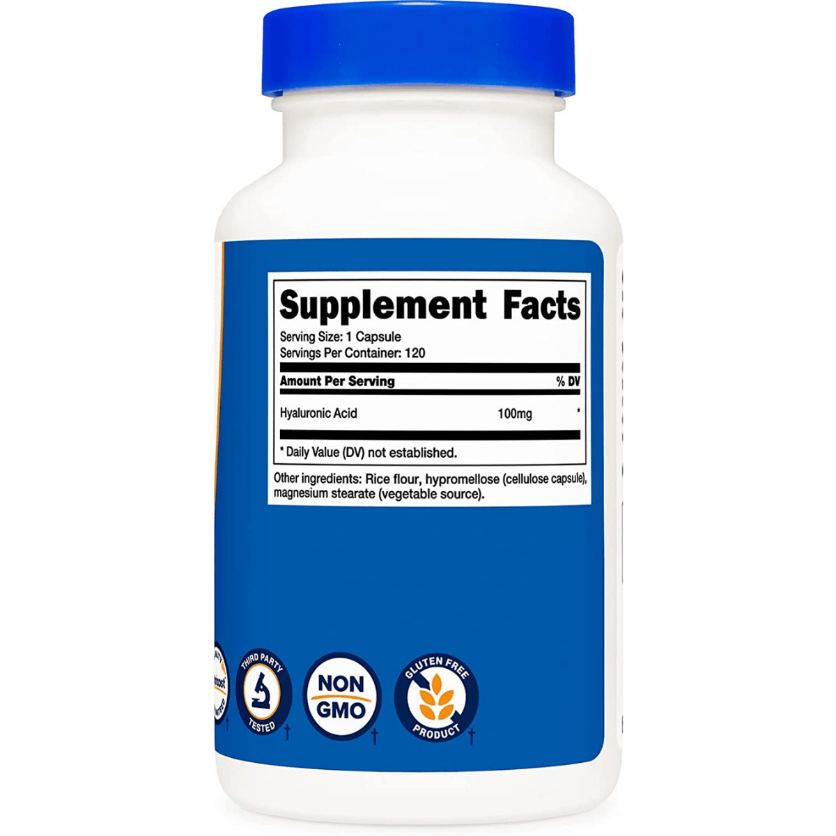 Nutricost  Hyaluronic Acid - 120 Cápsulas - Haz Tu Pedido