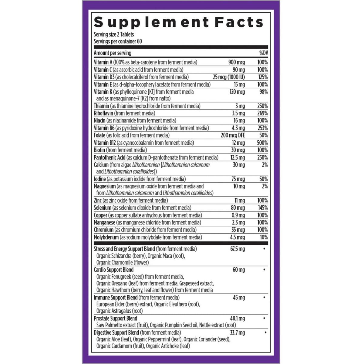 New Chapter Men's Advanced Multivitamin - 120 Tabletas Vegetarianas - Haz Tu Pedido