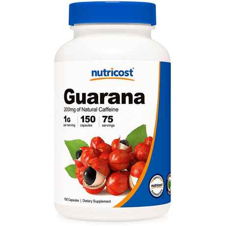 Nutricost Guarana 1000 mg - 150 Cápsulas - Haz Tu Pedido
