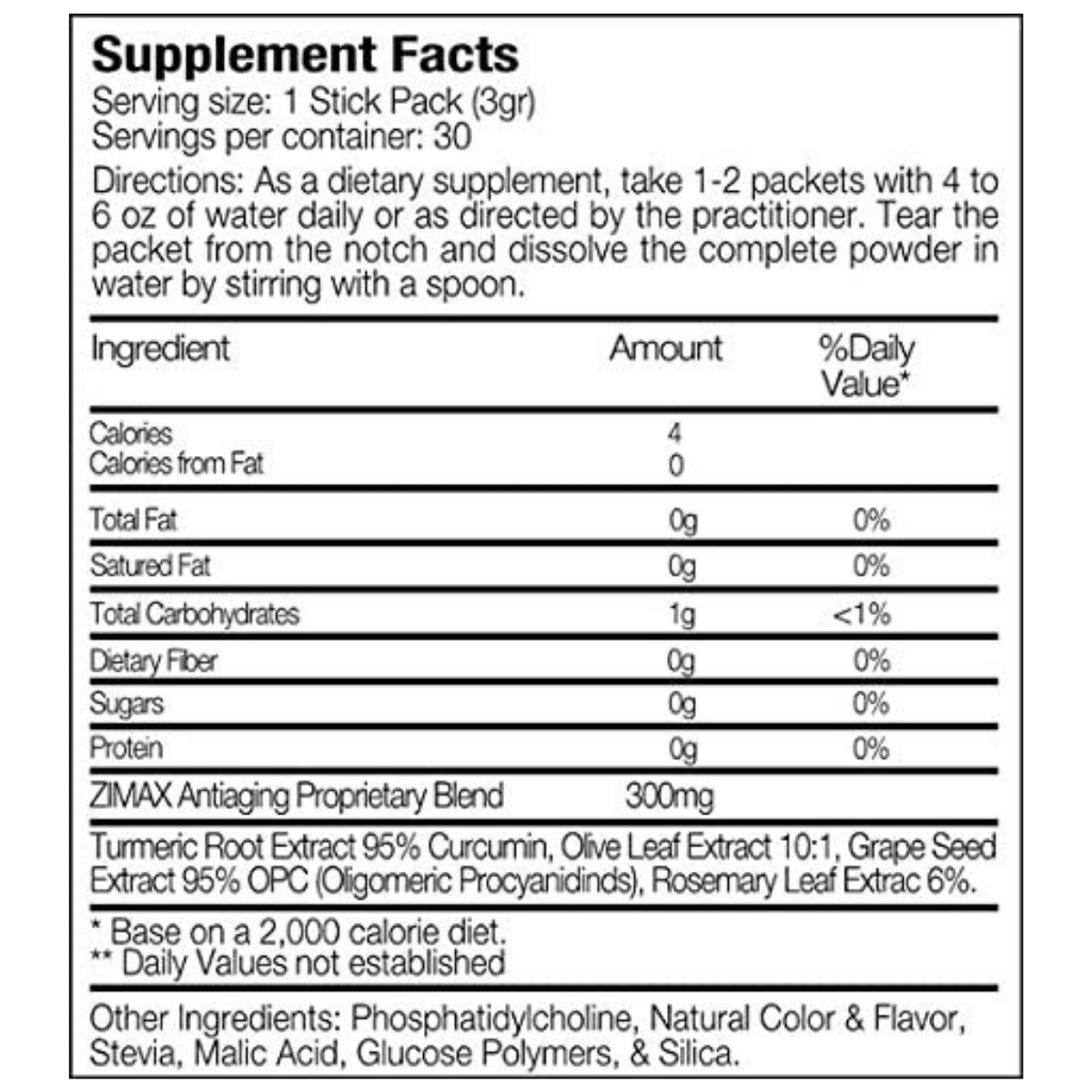 Paleolf ZIMAX Antioxidant - 30 Sobres - Haz Tu Pedido