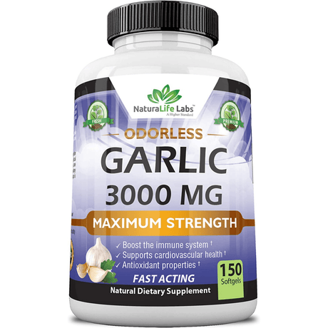 Naturalife Labs Garlic 3000 mg - 150 Cápsulas Blandas - Haz Tu Pedido