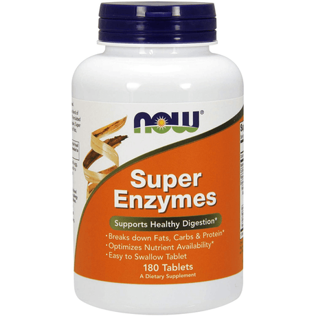 NOW Foods Super Enzymes - 180 Tabletas - Haz Tu Pedido