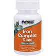 NOW Foods Iron Complex - 100 Cápsulas Veganas - Haz Tu Pedido