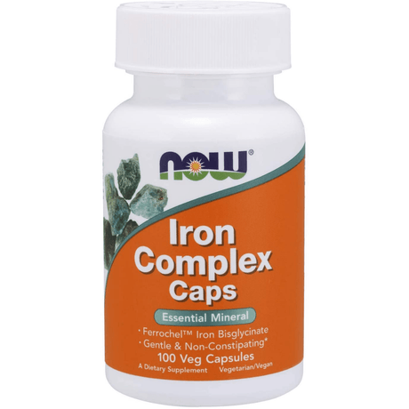 NOW Foods Iron Complex - 100 Cápsulas Veganas - Haz Tu Pedido