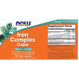 NOW Foods Iron Complex - 100 Cápsulas Veganas - Haz Tu Pedido