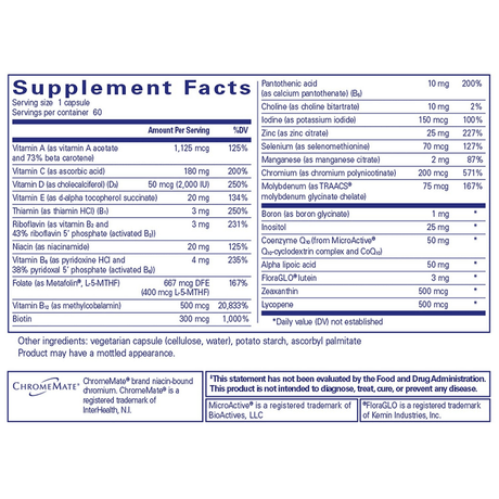 Pure Encapsulations O.N.E. Multivitamin - Cápsulas - Haz Tu Pedido