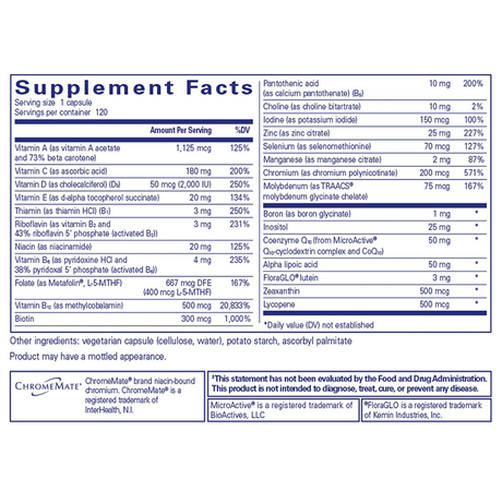 Pure Encapsulations O.N.E. Multivitamin - Cápsulas - Haz Tu Pedido