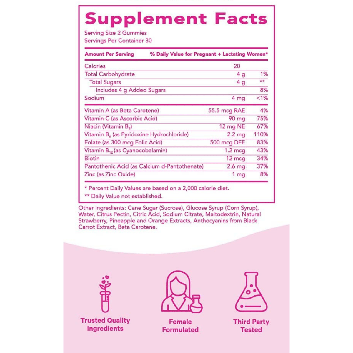 Pink Stork Total Postnatal Gummies - Variedad de Frutas - 60 Gomitas - Haz Tu Pedido