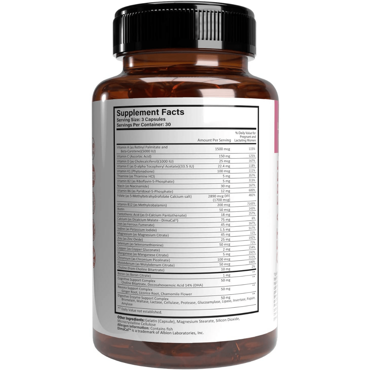 Benevolent Nourishment Prenatal Vitamins with DHA - 90 Cápsulas - Haz Tu Pedido