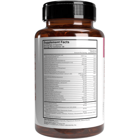 Benevolent Nourishment Prenatal Vitamins with DHA - 90 Cápsulas - Haz Tu Pedido