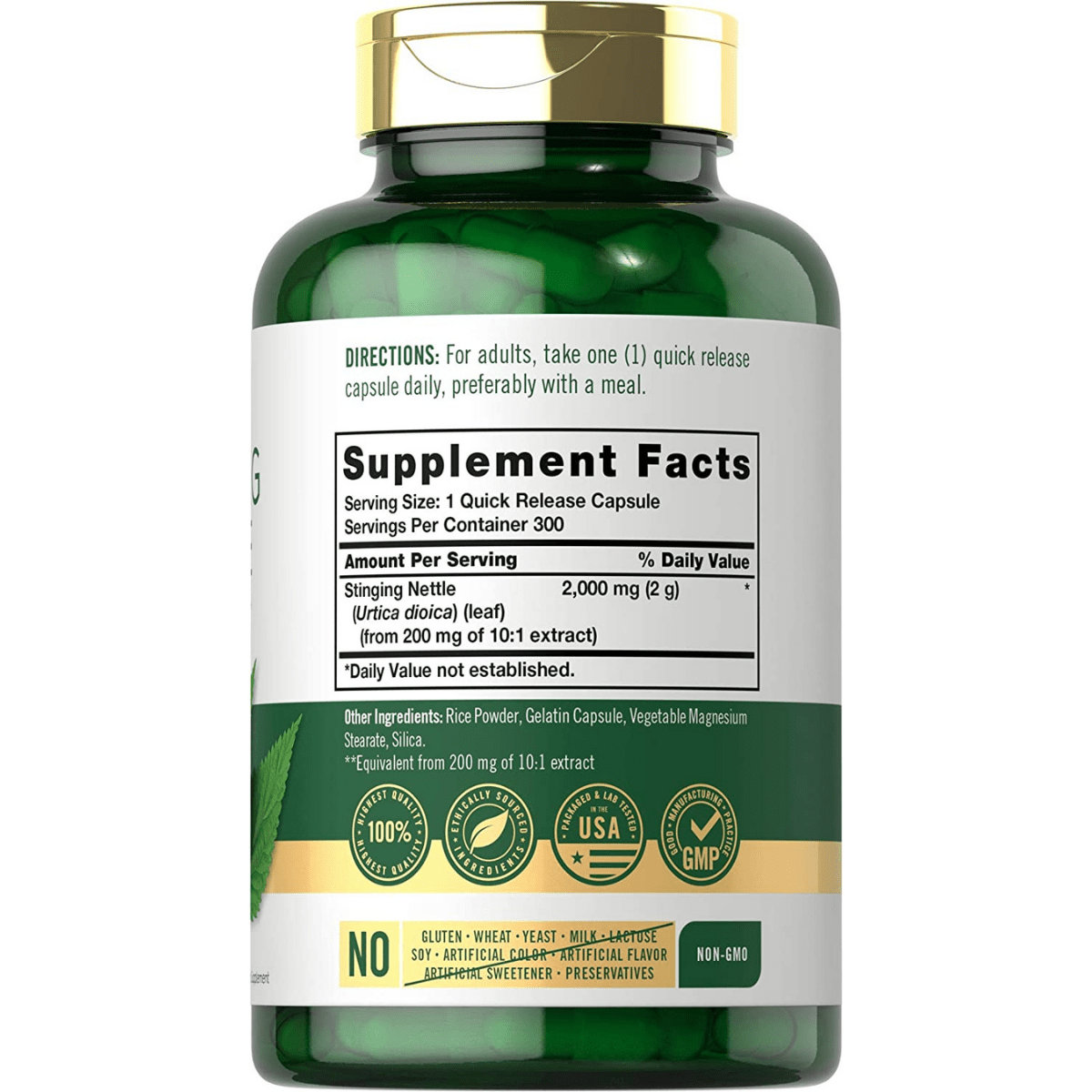 Carlyle Stinging Nettle Extract - 300 Cápsulas - Haz Tu Pedido