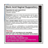 NutraBlast Boric Acid 600mg - 30 Supositorios - Haz Tu Pedido