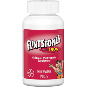 Bayer Flintstones Multivitamin with Iron - Frutas - 160 Tabletas Masticable - Haz Tu Pedido