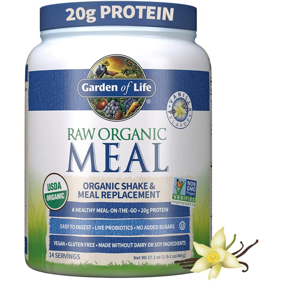 Raw Organic Meal Replacement - Vainilla - 484 g - Haz Tu Pedido