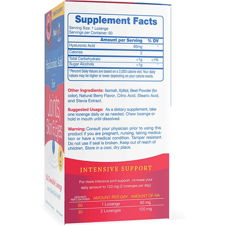 Hyalogic Hyaluronic Acid - Mezcla de Bayas - 60 Masticables - Haz Tu Pedido