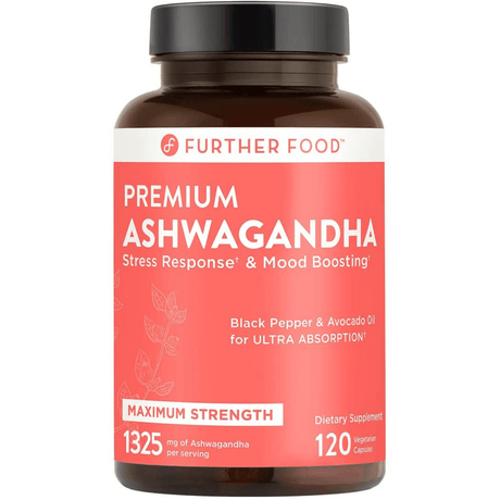 Further Food Organic Ashwagandha 1325mg - 120 Cápsulas Vegetarianas - Haz Tu Pedido