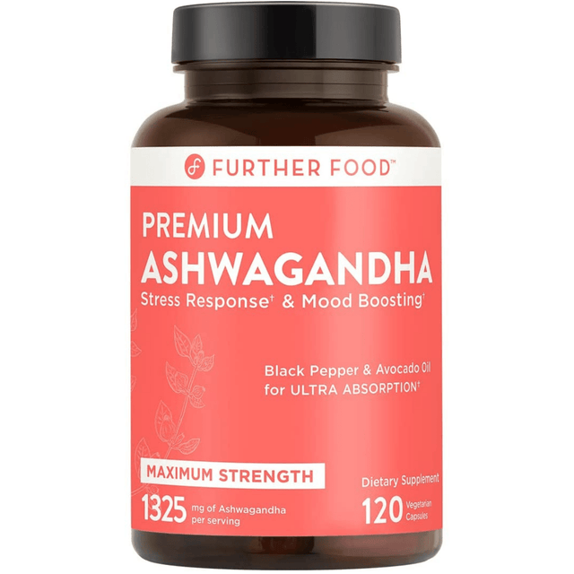 Further Food Organic Ashwagandha 1325mg - 120 Cápsulas Vegetarianas - Haz Tu Pedido