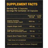 Orbit Vitals Turmeric Curcumin with Ginger - 90 Cápsulas Veganas - Haz Tu Pedido
