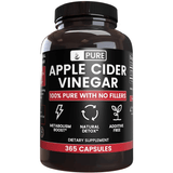 Pure Organic Ingredients Apple Cider Vinegar - 365 Cápsulas - Haz Tu Pedido