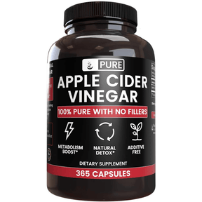 Pure Organic Ingredients Apple Cider Vinegar - 365 Cápsulas - Haz Tu Pedido