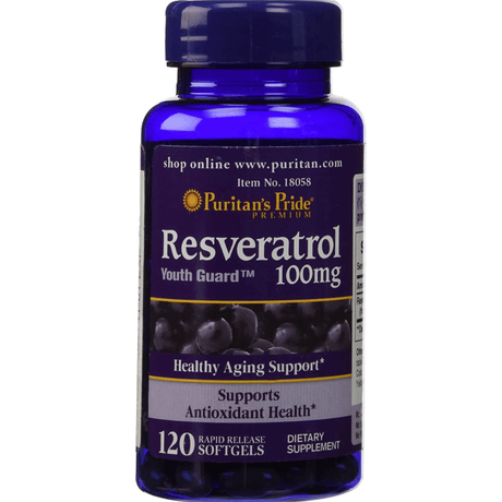 Puritans Pride Resveratrol 100 mg - 120 Cápsulas Blandas - Haz Tu Pedido