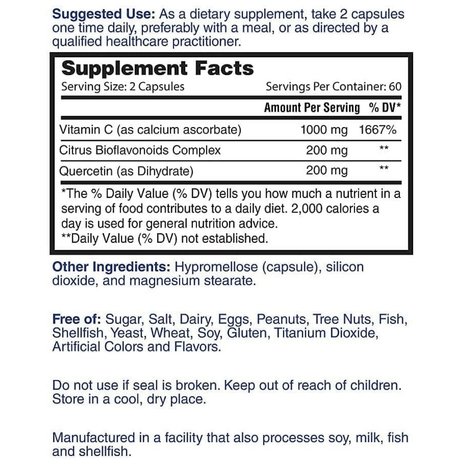 Natures Lab  Super Vitamin C - 120 Cápsulas Vegetarianas - Haz Tu Pedido