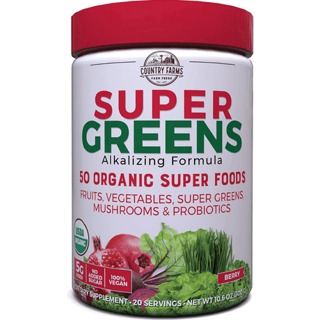 Country Farms Super Green Drink - Bayas - 300 g - Haz Tu Pedido