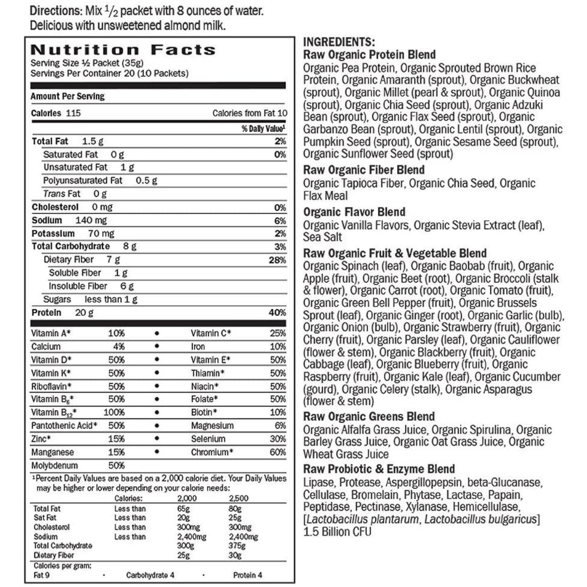 Meal Replacement - Vainilla - 10 Paquetes - Haz Tu Pedido
