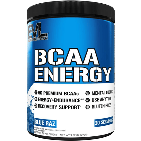 Evlution Nutrition BCAA Energy - Frambuesa Azul - 270 g - Haz Tu Pedido