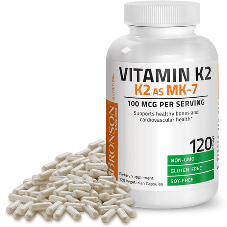 Bronson Vitamin K2 as MK-7 - 120 Cápsulas Vegetarianas - Haz Tu Pedido