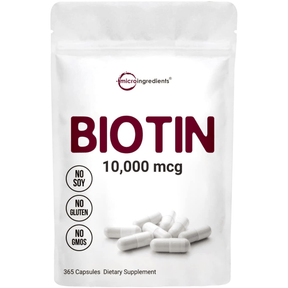 Micro Ingredients Biotin - 365 Capsules - Haz Tu Pedido
