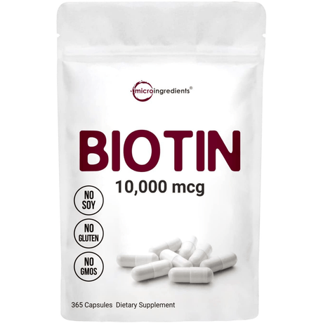 Micro Ingredients Biotin - 365 Capsules - Haz Tu Pedido