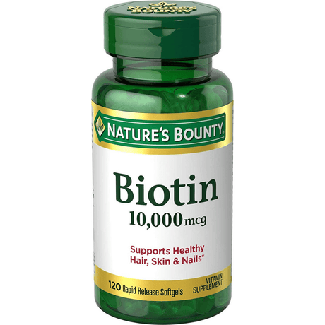 Nature’s Bounty Biotin - 120 Cápsulas Blandas - Haz Tu Pedido