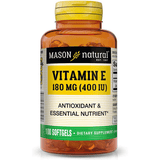 Mason Natural Vitamin E 400 IU - 100 Cápsulas Blandas - Haz Tu Pedido
