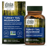 Gaia Herbs Turkey Tail Mushroom - 40 Cápsulas Veganas - Haz Tu Pedido