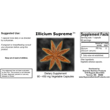 Supreme Nutrition Illicium  450 mg - 90 Cápsulas Vegetales - Haz Tu Pedido