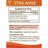 SecretsOfTheTribe Star Anise 1000 mg - 120 Cápsulas Vegetales - Haz Tu Pedido