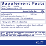 Pure Encapsulations Ashwagandha - Haz Tu Pedido