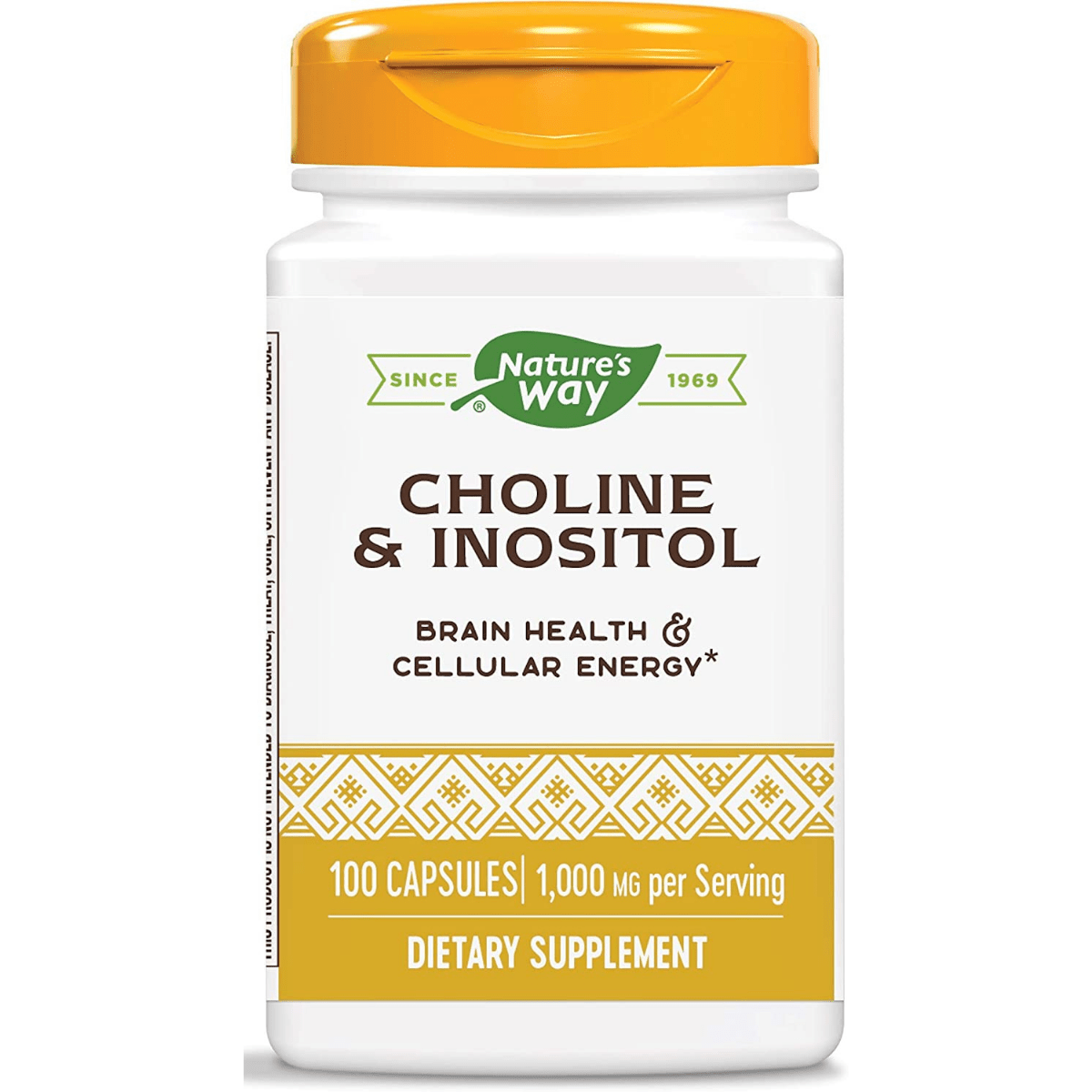 Natures Way Choline and Inositol - 100 Cápsulas - Haz Tu Pedido