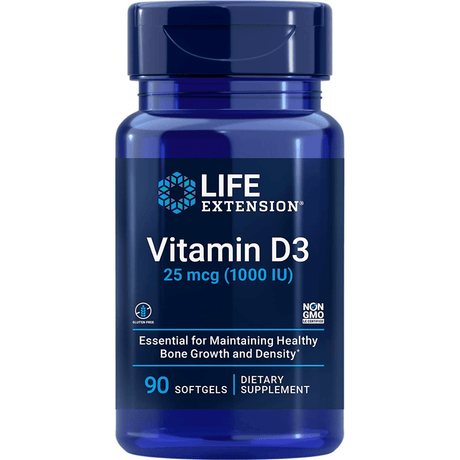 Life Extension Vitamina D3  - 1000 IU - 90 Cápsulas Blandas - Haz Tu Pedido