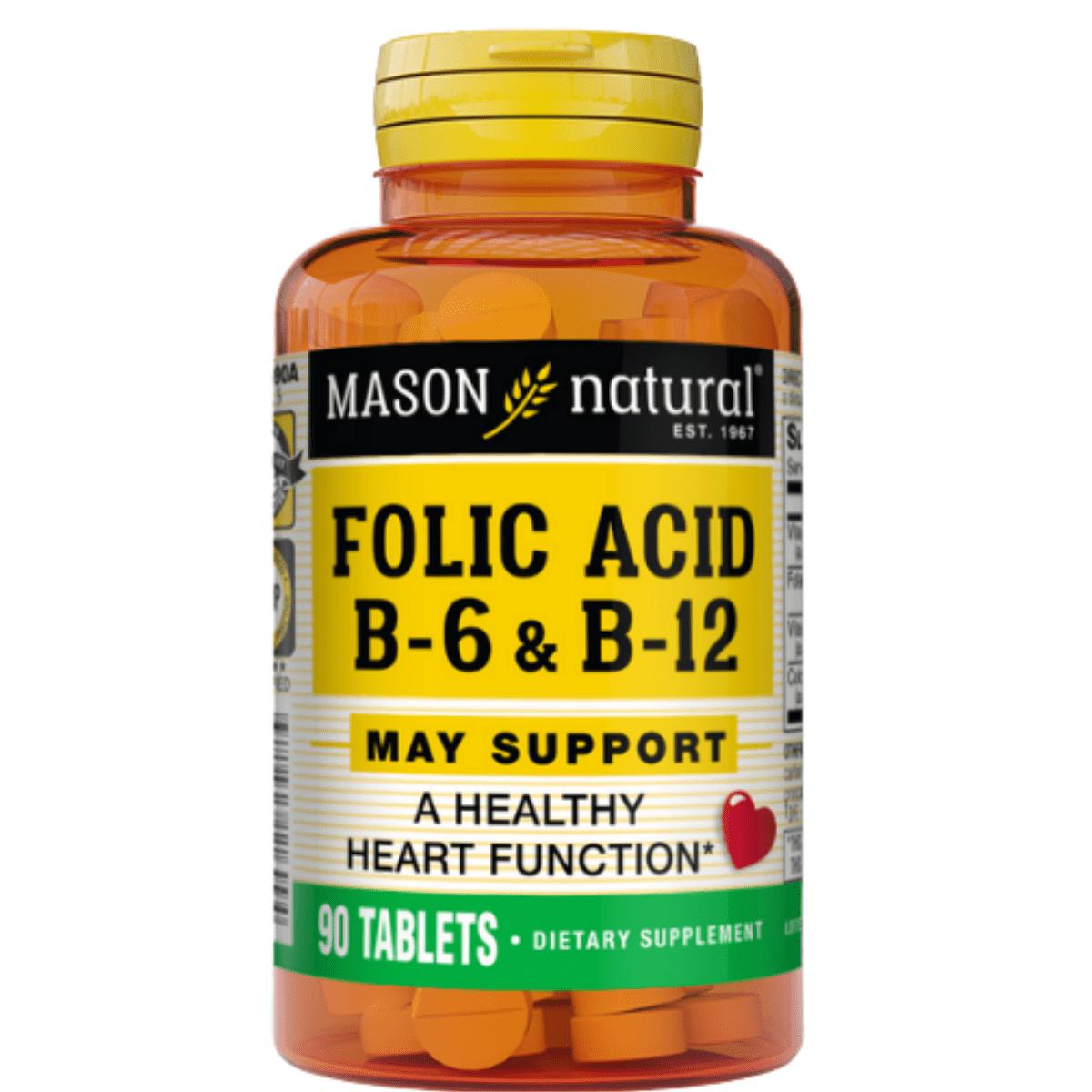 Mason Natural Acido fólico - 90 Tabletas - Haz Tu Pedido