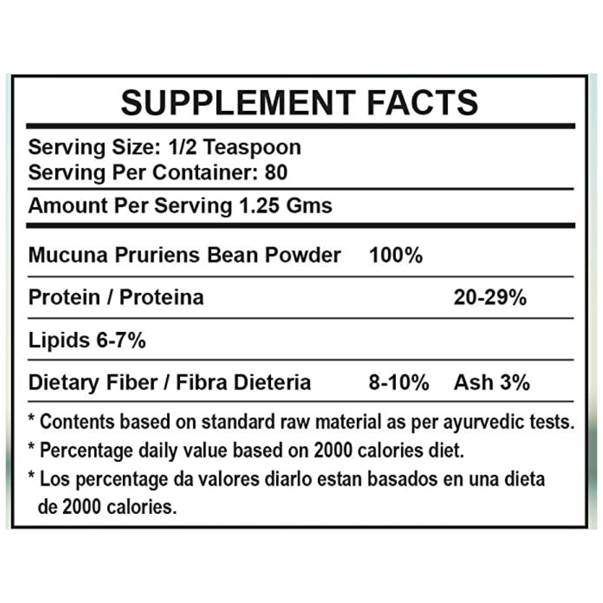 Organic Cadane Mucuna Pruriens - 454 g - Haz Tu Pedido