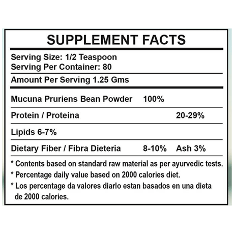 Organic Cadane Mucuna Pruriens - 454 g - Haz Tu Pedido