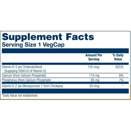 Solaray Vitamina D3 Y K2 - Haz Tu Pedido