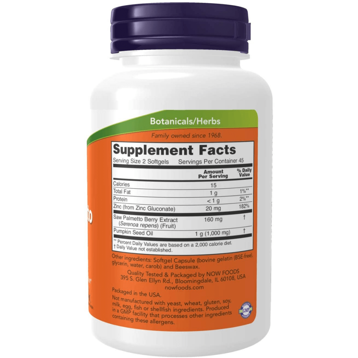 NOW Foods Extracto De Saw Palmetto - 90 Cápsulas Blandas - Haz Tu Pedido