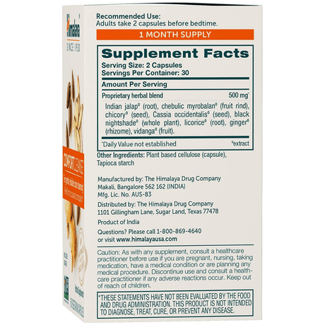 Himalaya ComfortCleanse - 60 Cápsulas Vegetarianas - Haz Tu Pedido