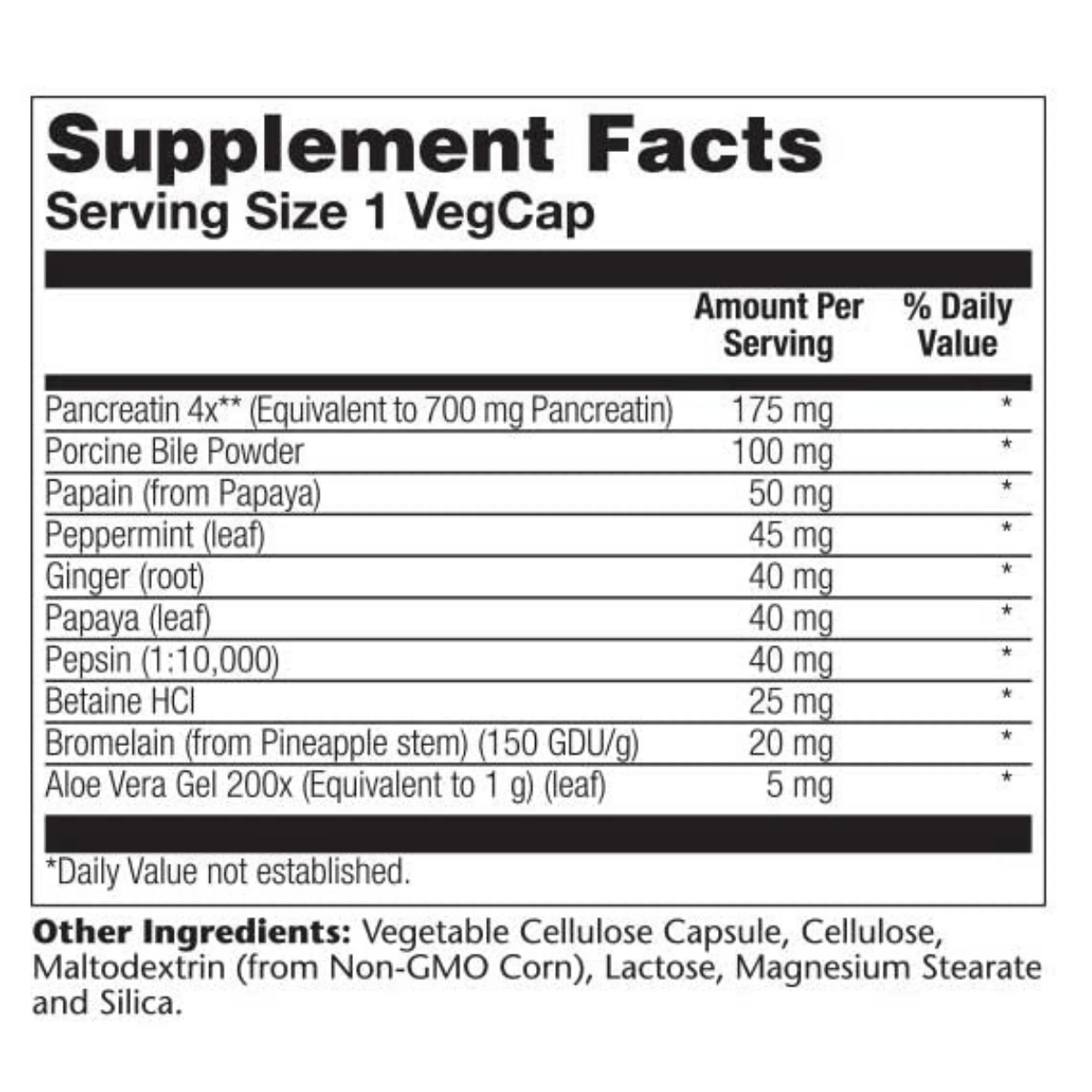 Solaray Mezcla De Enzimas Digestivas - 180 Cápsulas Veganas - Haz Tu Pedido