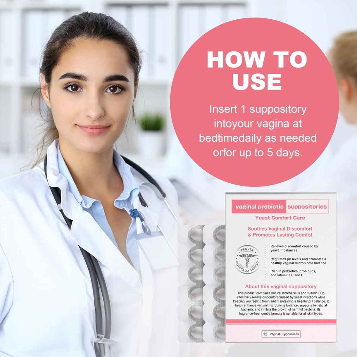 Nahid - Supositorios Probióticos Vaginales (12 Supositorios)