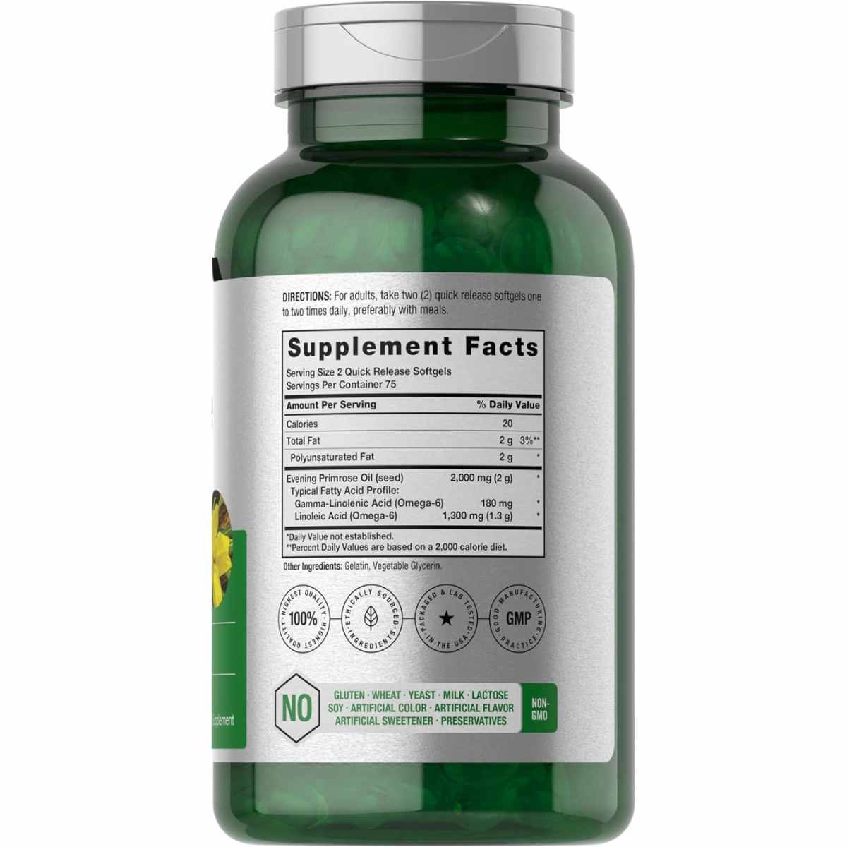 Aceite de Onagra - 2000 mg - 150 Cápsulas Blandas - Haz Tu Pedido